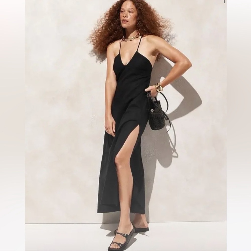J. Crew Black Maxi Dress